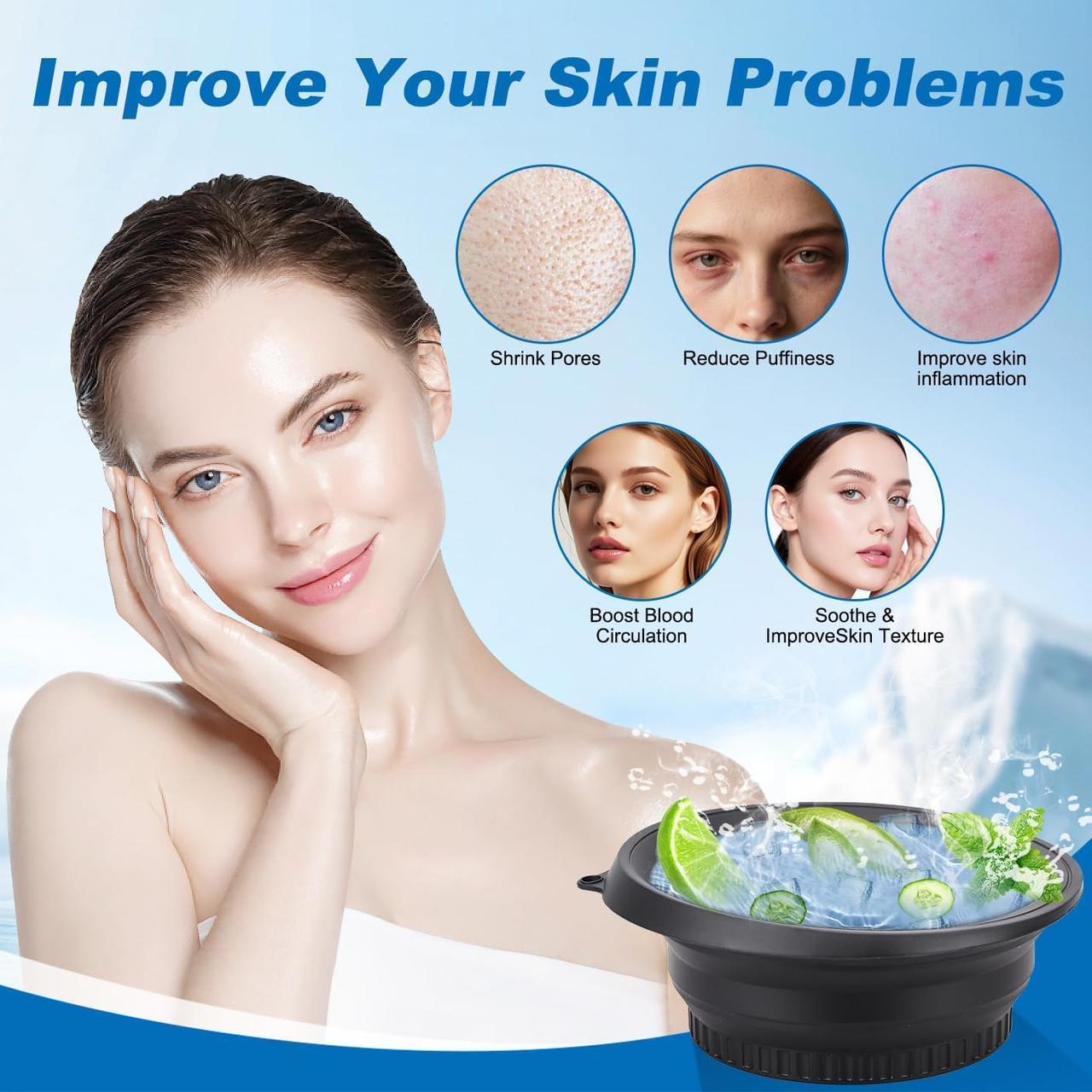 silicon ice tray for face glow