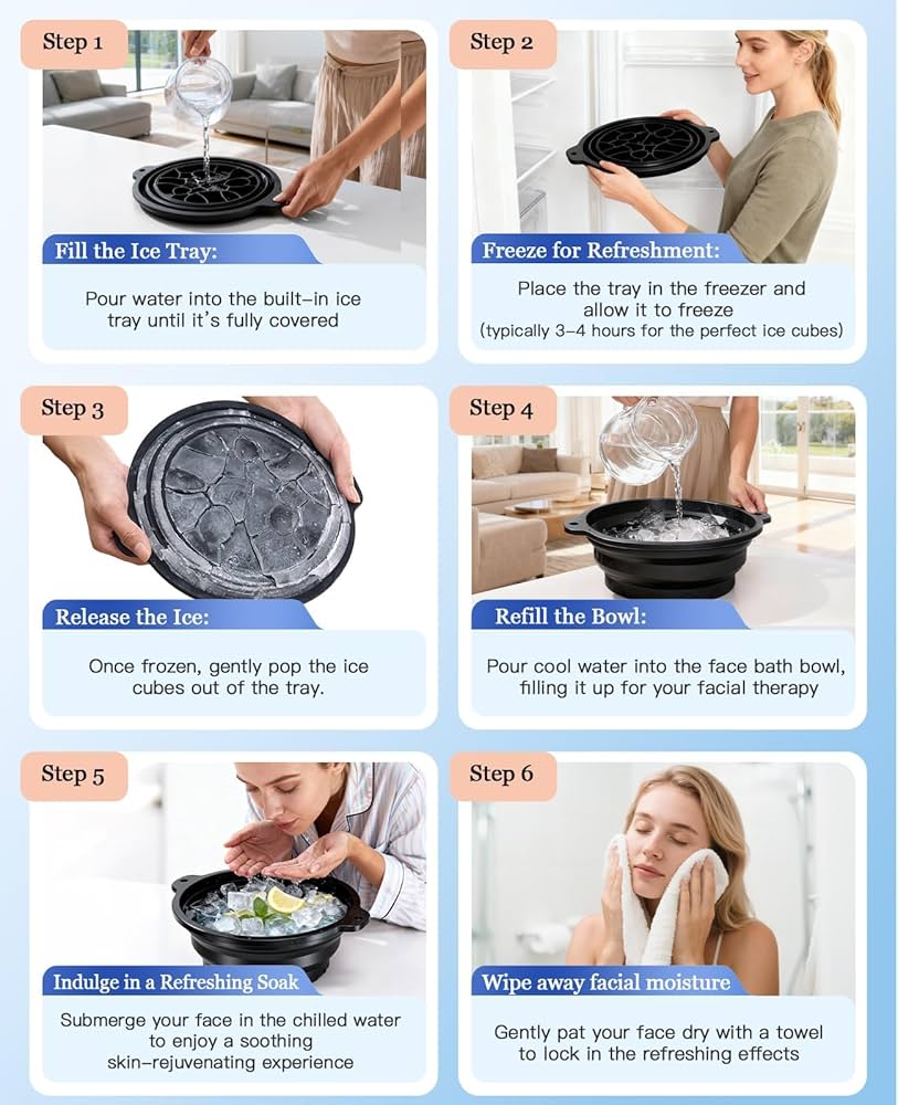 silicon ice tray for face glow